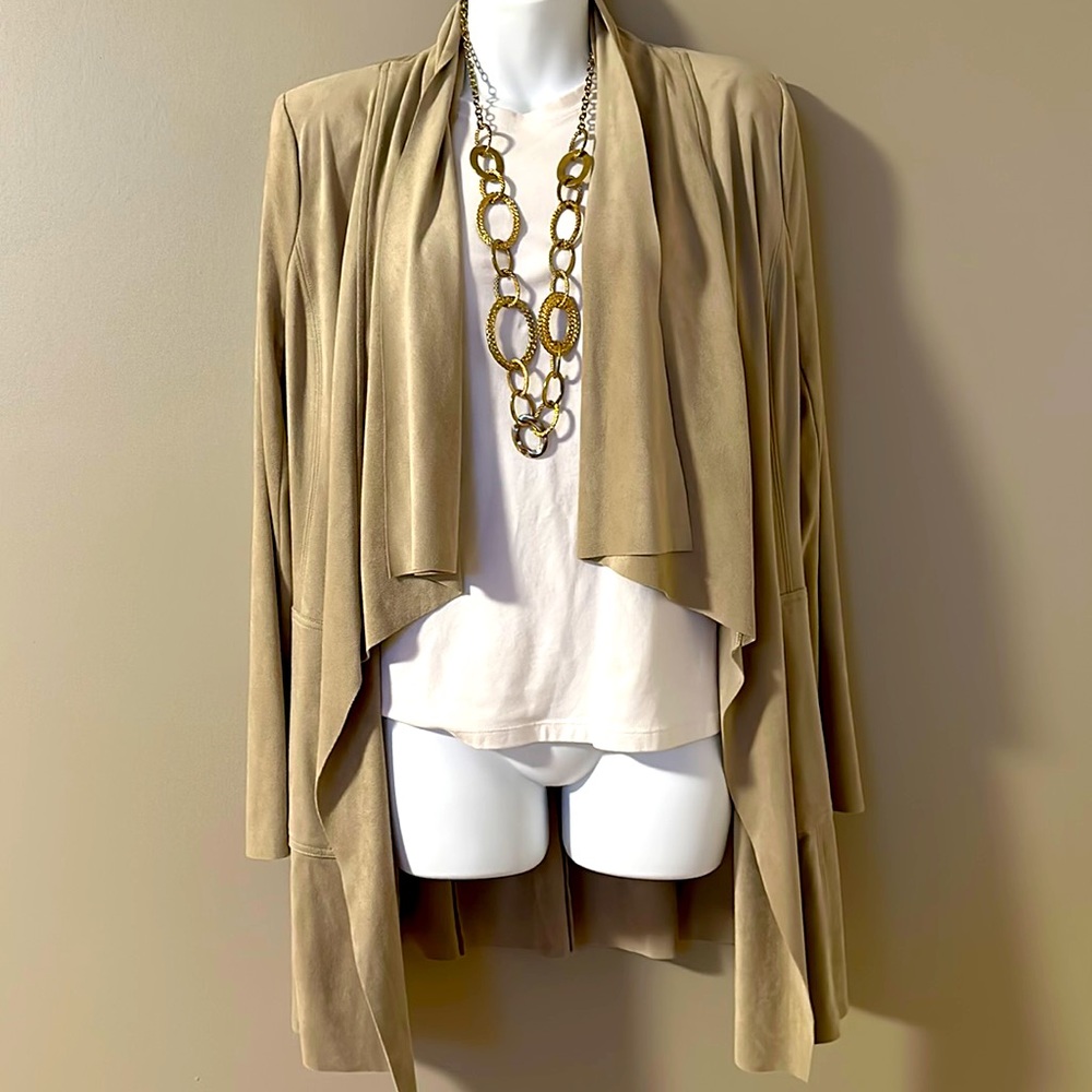 Cream suede jacket